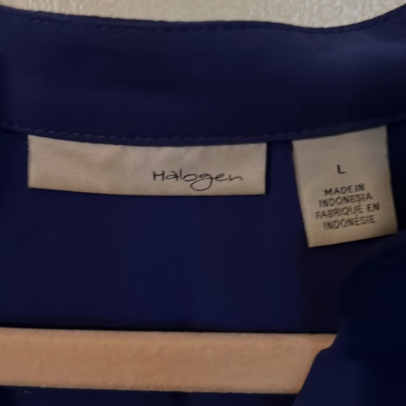 Halogen by Nordstrom L Purple Dress Shirt - Picture 3 of 5